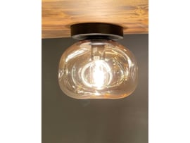 Light trend plafondlamp Steen, amber glas 30 cm