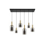 Lucide hanglamp Joanet 6-lichts, rookglas