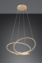 Trio lighting hanglamp Darvin led, goud incl. switch dimmer