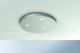 Bopp leuchten plafondlamp Close led, 3-lichts mat aluminium rond