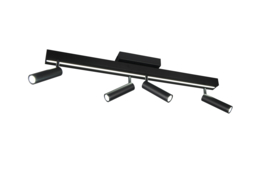 Trio lighting plafondspot  Zeno led, 4-lichts zwart
