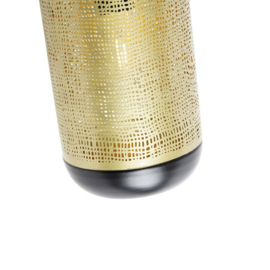 Qazqa wandlamp Kayleigh, 2-lichts messing-zwart