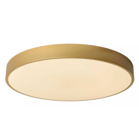 Lucide plafondlamp Unar led, mat goud-messing 49,5 cm incl. switch dimmer