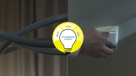 Trio-lighting plafondlamp Dios led, mat nikkel-40 cm incl. switchdimmer