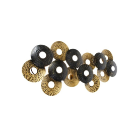 Qazqa wandlamp Balla, 3-lichts antiek goud
