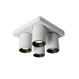 Lucide plafondspot Nigel led, 4-lichts wit