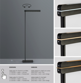 Bopp leuchten vloerlamp Switch led, zwart