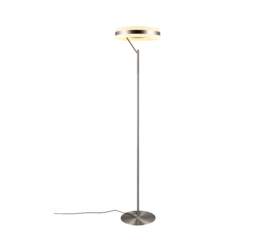 Trio-lighting vloerlamp Dios led, mat nikkel