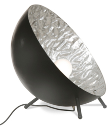 Tafellamp Moonface, zwart-silverleaf 60 cm