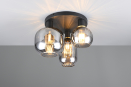 Trio lighting plafondlamp Diva led, 3-lichts zwart