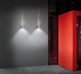 Helestra buitenlamp Siri44 led, zilver grijs IP54