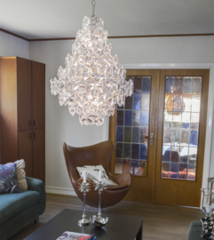 By Rydéns hanglamp Monarque, chroom met acryl glas incl. licht bron