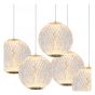 Lucide hanglamp Cintra, 5-lichts transparant rond