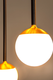Lucide  CALINA - Hanglamp - LED Dimb. - CCT - 12x7W 2200K/3300K zwart