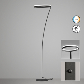 Fischer & Honsel vloerlamp Sirko led, zwart