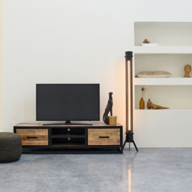 Label 51 Tv-Meubel Tampa, rough mangohout 160 cm