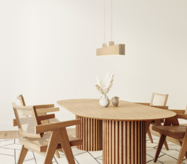 Fischer&Honsel  hanglamp Vayana led, zandkleurig