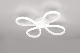 Trio lighting plafondlamp Fly led, wit incl. switch dimmer 40 cm