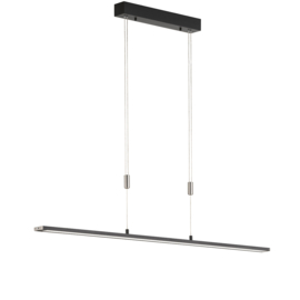 Fischer&honsel hanglamp Metz TW led, zwart incl. pushdimmer