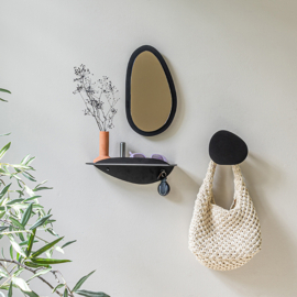 Spinder design + Eva van de Ven - MANI Wandkapstok - zwart