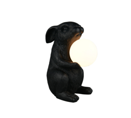 Trio-lighting tafellamp Rabbit, zwart