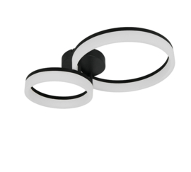 Trio lighting plafondlamp Scope led, zwart