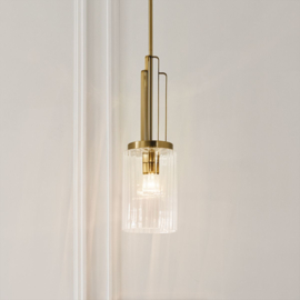 Elstead lighting hanglamp Kimrose, 1-lichts mat messing