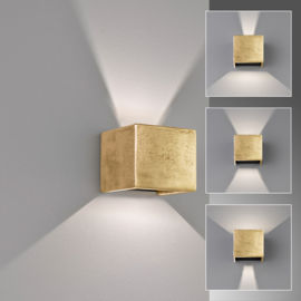 Fischer & Honsel wandlamp Coq led, antiek goud 12cm