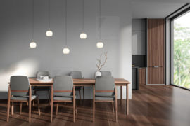 Helestra  hanglamp Bono led 5-lichts, caffee