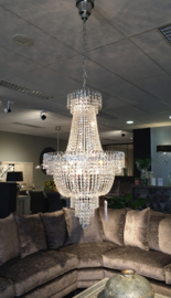 Light trend hanglamp H89023, 10-lichts chroom 50 cm incl. ledbron