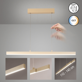 Fischer&Honsel  hanglamp Vayana led, zandkleurig