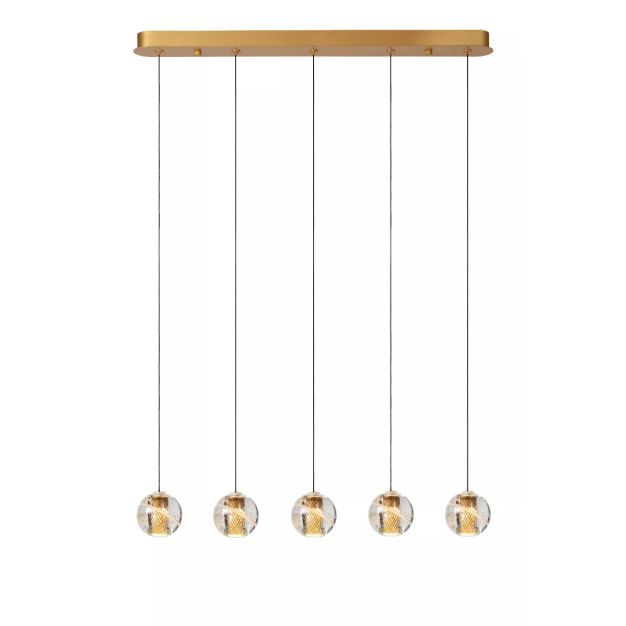 Lucide hanglamp Dilenko led,  mat goud/ messing