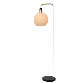 Lucide vloerlamp Julius, opaal glas