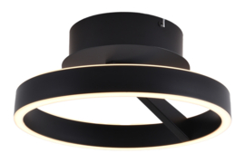 Freelight plafondlamp Pilota led, zwart 30 cm incl. switchdimmer