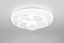 Trio lighting plafondlamp Mandala led, mat wit incl. switch dimmer