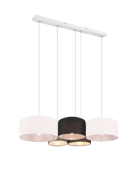 Trio lighting hanglamp Hotel, 5-lichts multicolor