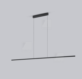Helestra hanglamp LOOPY-EVO led, 168,5 cm mat zwart