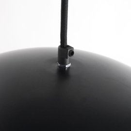 Qazqa hanglamp Magna Eco, mat zwart-goldleaf 50 cm