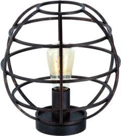 Tafellamp Pianeta, zwart-goud 27 cm