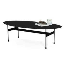 Spinder design Salontafel Mira oval, zwart