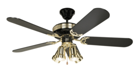 Casafan plafond ventilator Black Magic SW-SW, 132 cm incl. licht