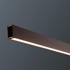Escale hanglamp Level led, brons 127 cm