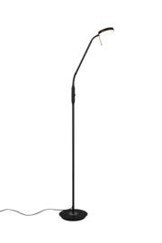 Trio lighting vloerlamp Monza led, zwart incl. dimmer