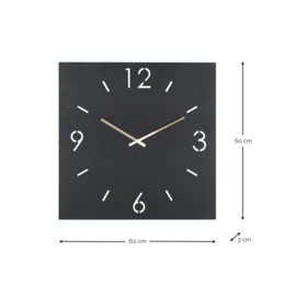 Spinder design TIME Ø 60 Klok, zwart