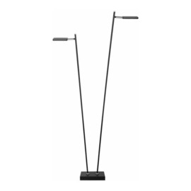 Vloerlamp Block led, 2-delig zwart