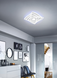 Fischer & Honsel plafondlamp Hero led, wit incl. afstandsbediening