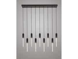 Light trend hanglamp Kiki, 9-lichts zwart