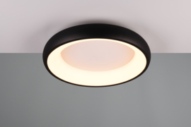 Trio lighting plafondlamp Cardona led, mat zwart incl. switch dimmer 46 cm