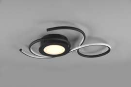 Trio lighting plafondlamp Jive led, zwart incl. afstandsbediening 50 x 45 cm