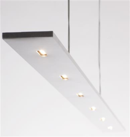 Linea Verdace hanglamp Steamliner led,aluminium met glas 120 cm